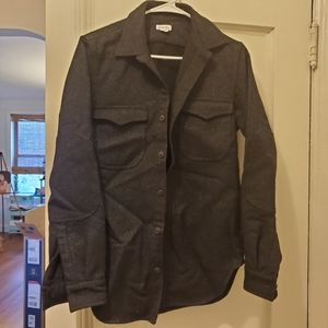 Wool shirt jacket
